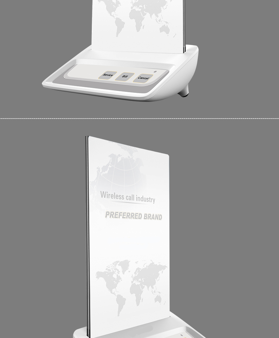 wireless advertising buttons for guests call waiters service/bill/cancel other label customized