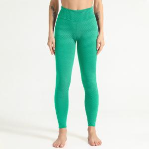 Quality Seamless new sexy hip high-bounce tight pants sports running fitness pants Jacquard yoga pants wholesale