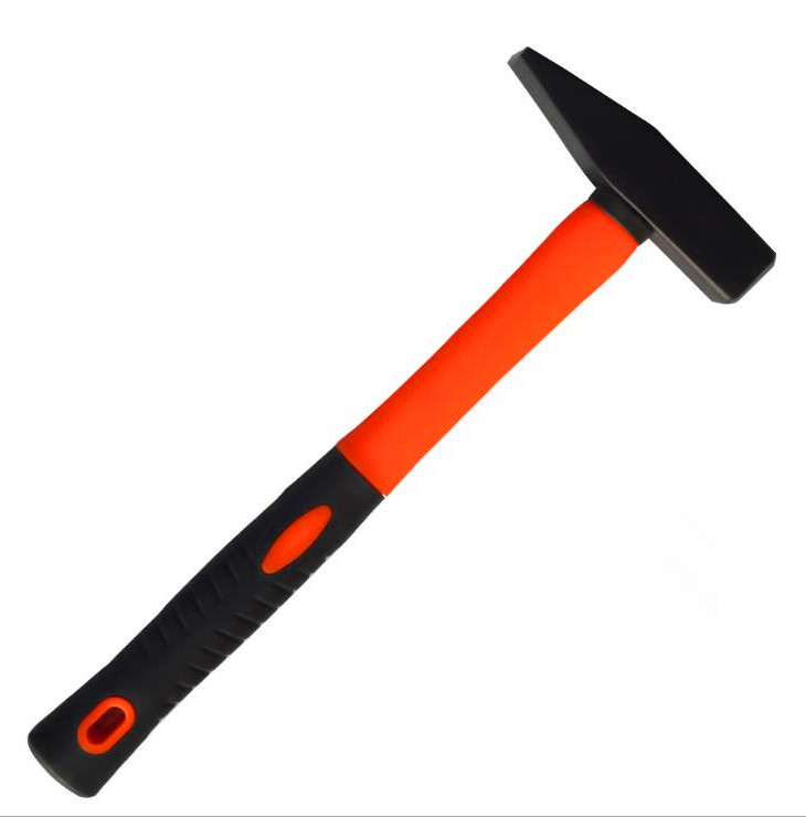 Machinist hammer(XL-0112) with double colors rubber handle and durable powder surface
