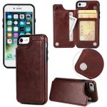 iPhone XS Wallet Case,Premium PU Leather Kickstand Double Magnetic Clasp Back