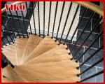 Spiral StaircaseVH20S Baluster Carbon Steel Tread Beech 304 Stainless Steel