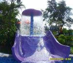 Children Water Splash Pad 3.0m Height Mushroom Water Fountains For Spray Park