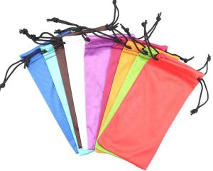 Quality Eco Lightweight Microfiber Jewelry Pouch , Dustproof BSCI Cloth Sunglasses Bag wholesale
