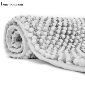 Quality Gray Extra Softness Fluffy Thick Chenille Shower Microfiber Bathroom Mats wholesale