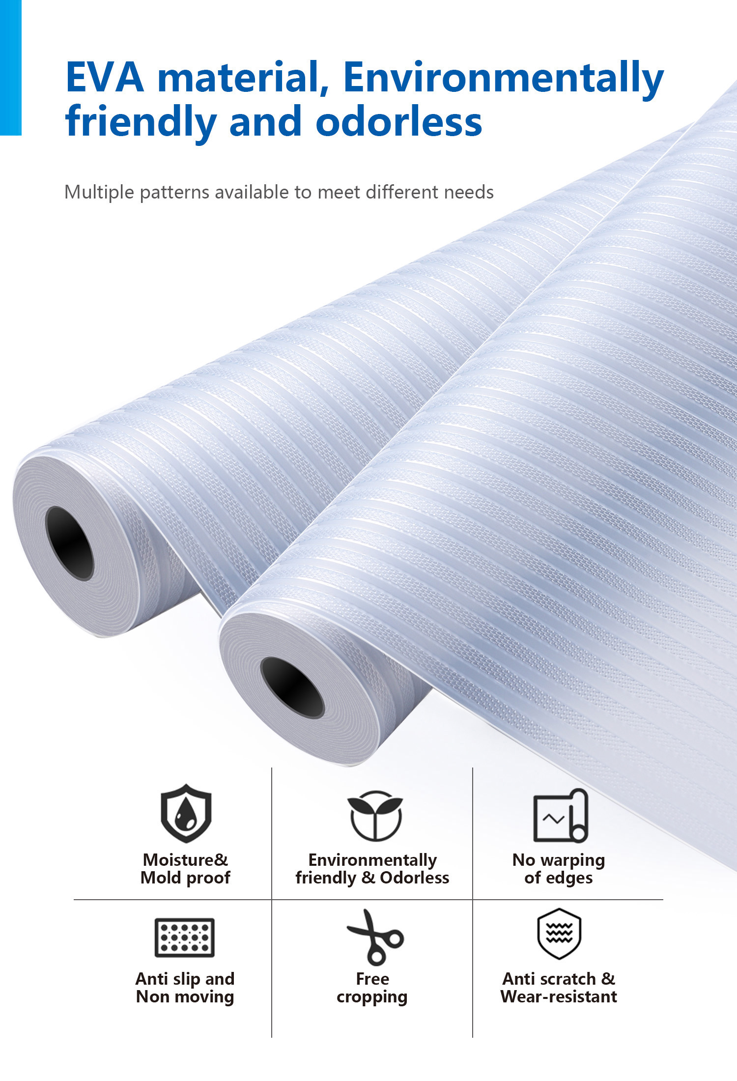 Waterproof Kitchen Table Mat Sustainable Placemats for Non Slip Cupboard Drawer Liners