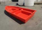 Polyethylene 6 Persons Hard Plastic Fishing Boats 800kg Loading A3.6M Flat