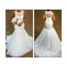 Buy cheap Comfortable Sleeveless Lace Mermaid Bridal Gowns With Back Zipper from wholesalers