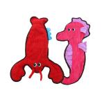 Plush Squeaking Pet Toys Lobster Seahorse Training