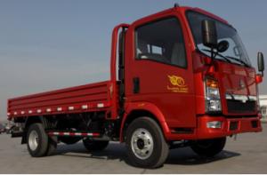 Quality 3 Ton Truck Length Cargo Tank Howo 4*2 Flat Box Lorry Truck Single Cabin RHD Euro 2 wholesale