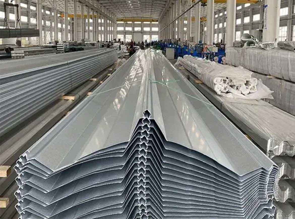 angled shape Color Coated Galvanized Steel Roof Sheet PPGI large stock 