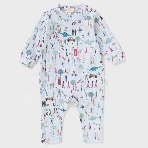 Newborn Baby Onesie 100% Combed Cotton Blank Baby Clothes Support Customization