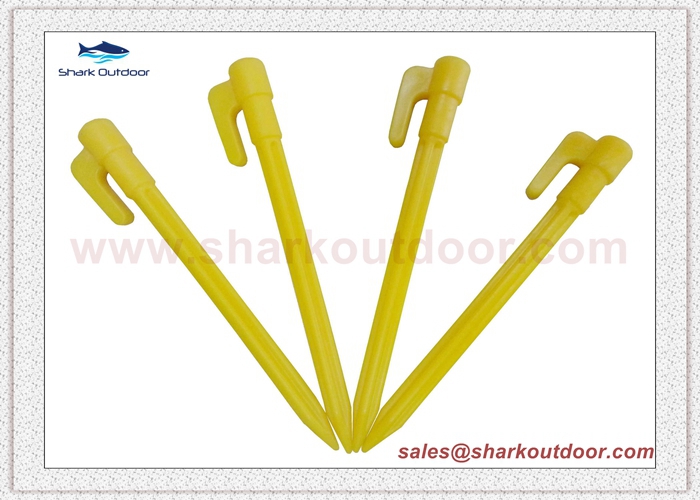 Hot selling lightweight plastic tent peg for beach tent large tent 6 in.