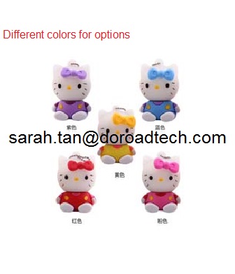 Customized Cute Hello Kitty Genuine Capacity PVC USB Flash Drives