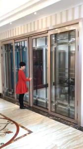 Quality Fancy Waterproof Aluminium Frame Glass Doors 2.0mm Thickness wholesale