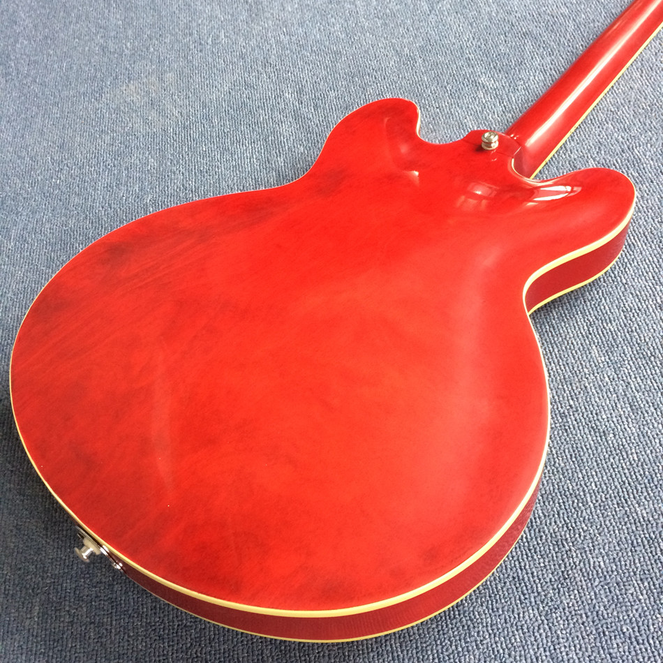 Hollow body jazz electric guitar, rosewood fingerboard mahogany body neck