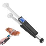 43cm*6cm*6cm BBQ Stainless Steel Food Tong With Thermometer