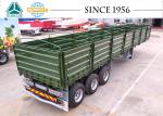 3-Axle Flatbed Trailer With Folding Sideboard 30 Ton Grain Trailer For Sale