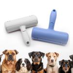 Blue ABS Nylon Fiber Pet Hair Remover Roller Thorough Dog Hair Roller