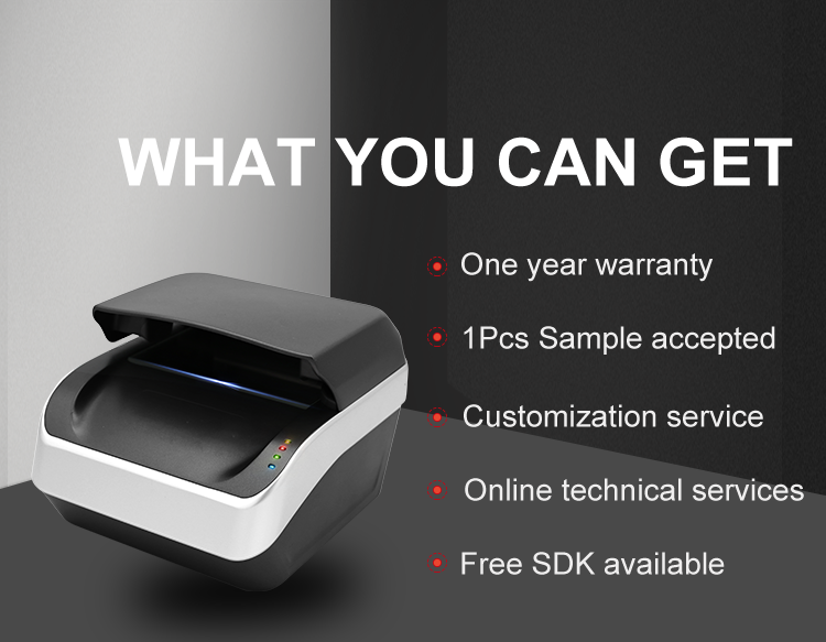 Optical ID Card Reader Hotel Reader Sinosecu OCR MRZ Barcode Passport Scanner Reader