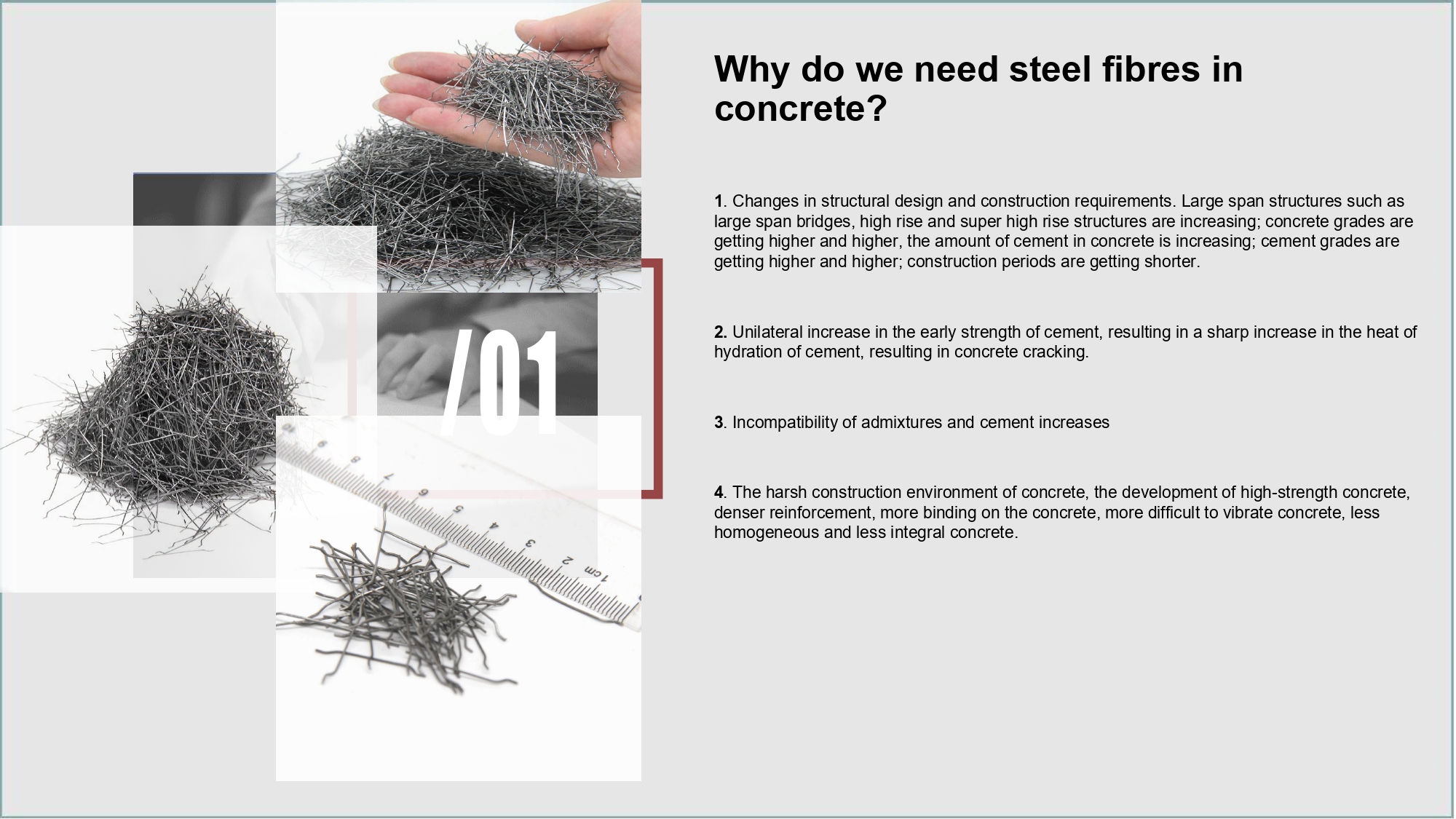 High Tensile Strength Fiber Concrete Hooked Steel Fibre for Resilient Construction