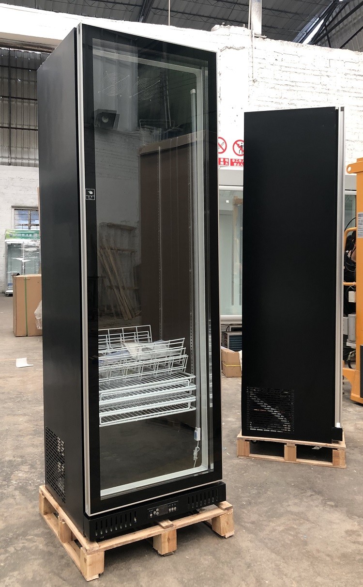 Glass Door Drinks Fridge Soft Drink Beer Refrigerated Display Coolers Upright Single Door Cooler