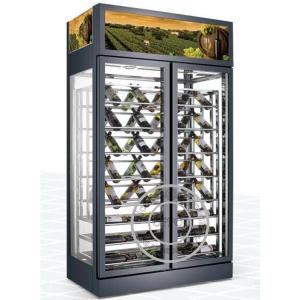 Quality OP-A1002 Titanium Door Material Luxurious Wine Display Cooler wholesale