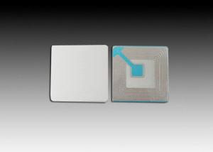 Quality Frozen Label White EAS RF Label 4*4cm Copper Coated Paper / Glue / Aluminum Foil wholesale