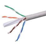 23AWG 0.58MM UTP Network Cable , Bulk CAT6 Patch Cables Conductor Resistance