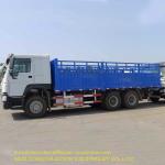 SINOTRUK HOWO Big Cargo Truck 371HP Steer Engine 6x4 Fence Cargo Truck Euro 2
