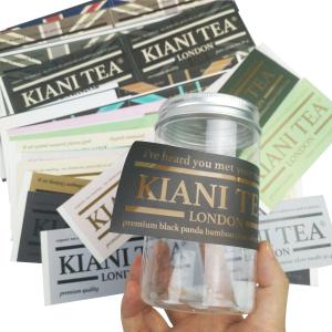 Quality Unique Customized Adhesive Waterproof Sticker Food Product Water Bottle Custom Logo Printed Labels Sticker wholesale