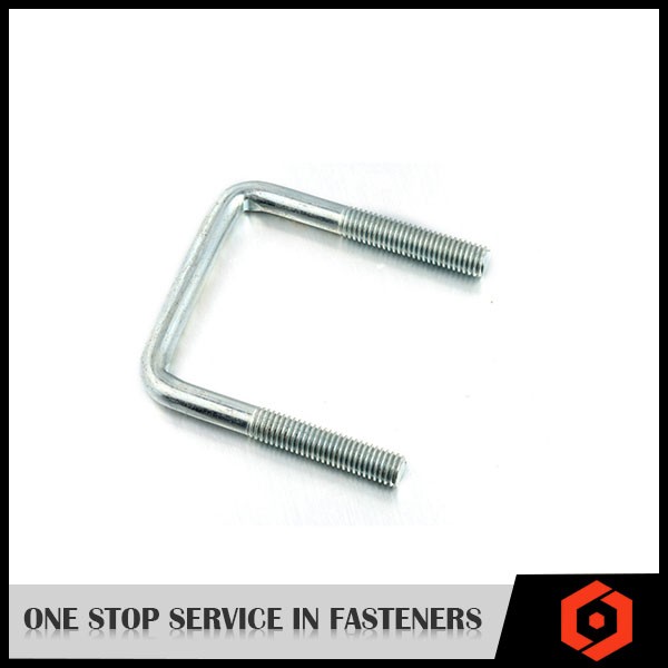 Carbon Steel U Shape Bolts And Nuts Zinc Coated Square Bend U bolts