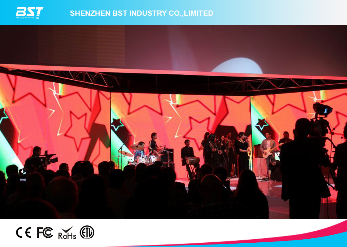 Stage SMD 3 in 1 advertising led screen panels / LED Video Display P3.91mm