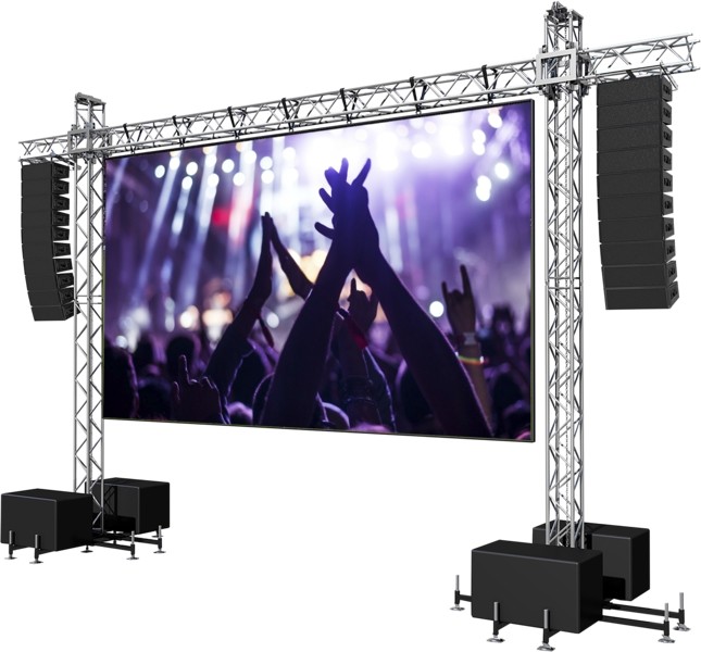 P1.538mm GOB Stage Rental LED Display 640x480mm Moisture Proof
