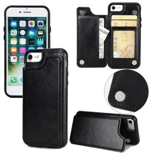 Quality iPhone XS Wallet Case,Premium PU Leather Kickstand Double Magnetic Clasp Back Cover For iPhone 5/6/7/8/X/XS/XS MAX wholesale