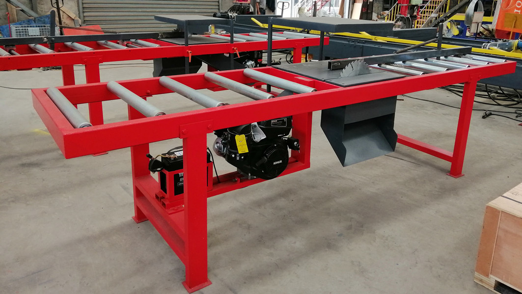 Board Edger Multiple Blade Ripsaw Twin Blades Circular Saw Mill Machine