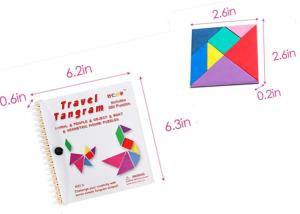 Quality Colorful EVA Game Puzzle Shapes Magnetic Tangram Road Trip wholesale