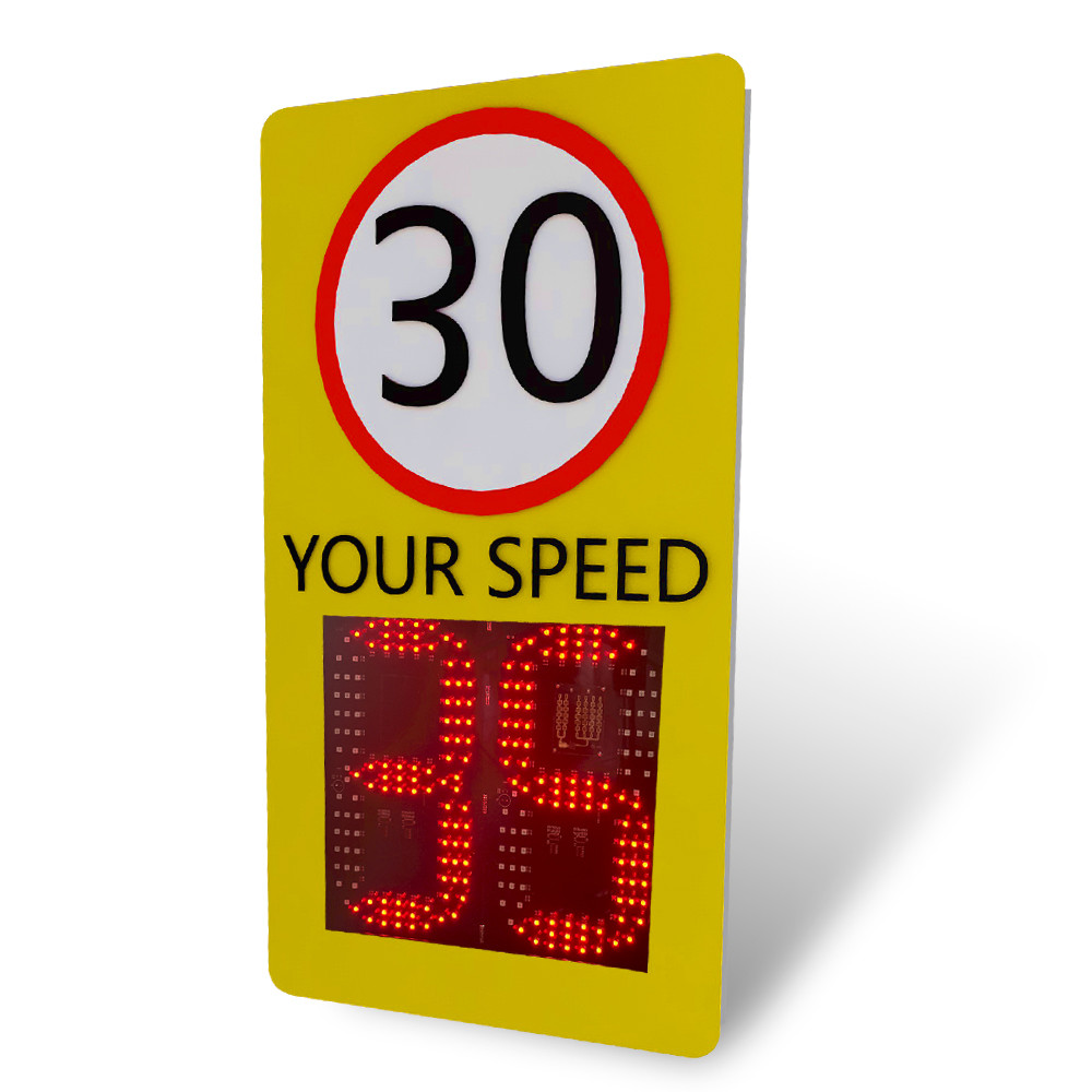 Traffic Sign Reflective Highway Solar Electric Warning Speed Radar Limited