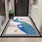 Abstract Picture Polyester Fiber Floor Carpet For Entrance Door And Living Room