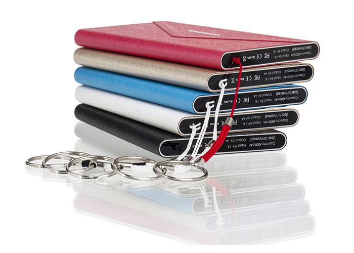 Thin-meter Power Bank Show Life Brand Gift Customization Factory Leather Envelope 4000mah, 5000mah Portable Power Bank