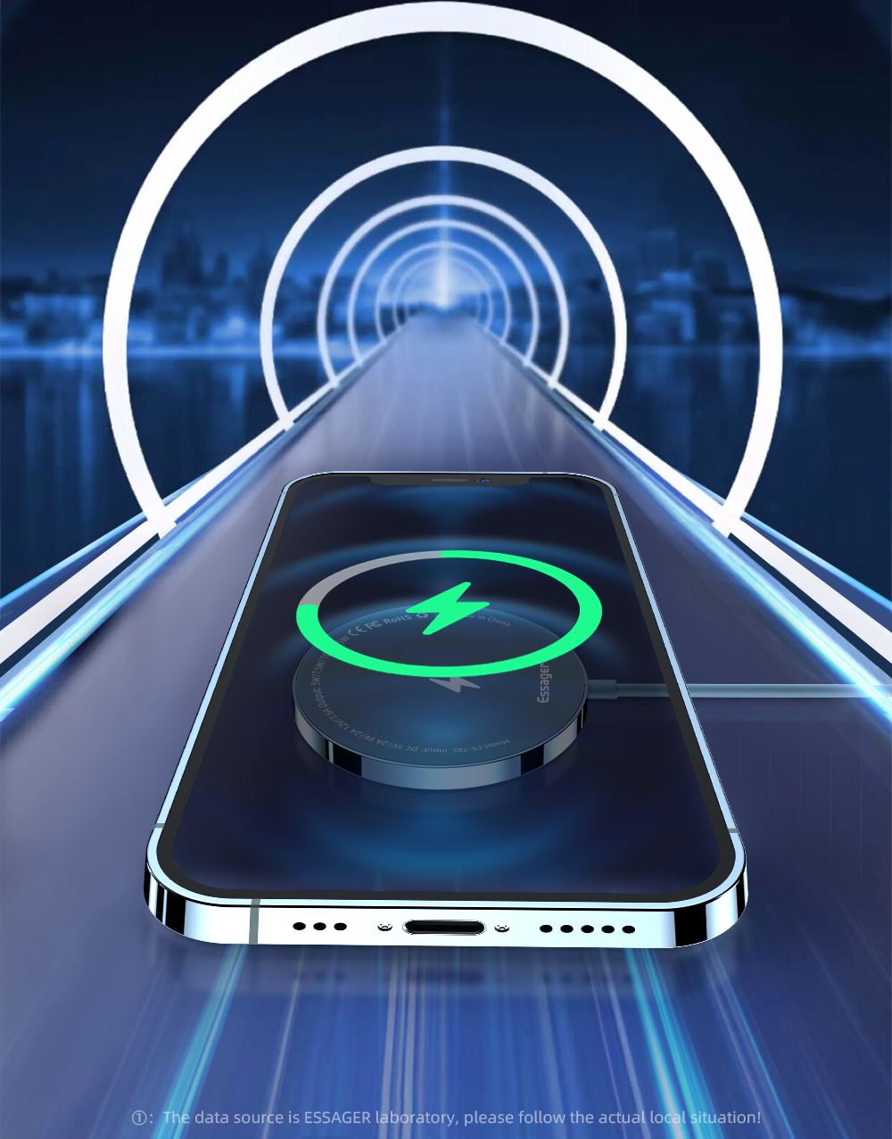 MicroWave Magnetic Mobile Phone Charger Wireless Mini Fast Charging 5W 15W 7.5W