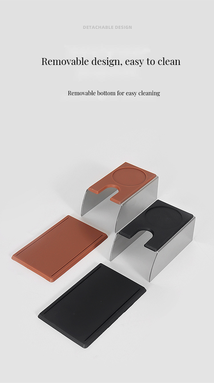 Solid Wood and Stainless Steel The Perfect Combination for Black Coffee Maker Tray