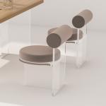 Bedroom Living Room Custom Acrylic Furniture Clear Acrylic Chair 45 X 45 X70cm