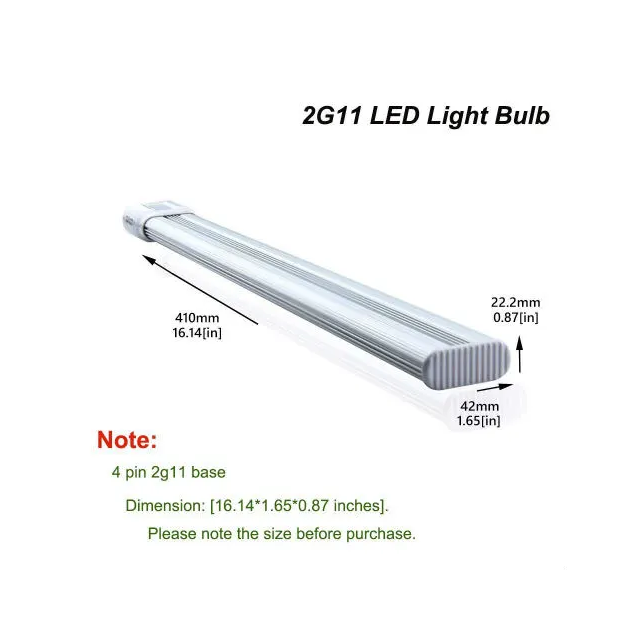 2g11 led lamp light pll lamp bar 4pin SMD clear frosted case PL lamp 12W 15W 20W 24W 28W