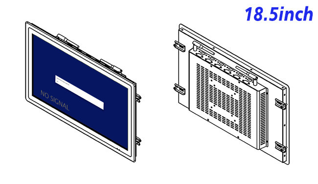 18.5-Inch Compact Screen for Transportation Hubs and Automation Panels