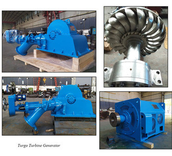 Mini Turgo Water Turbine Generator Used In The Hydropower Plants Long Life