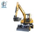 6000kg Wheeled Excavator / Mini Tire Excavators / Wood Grabber New Compact