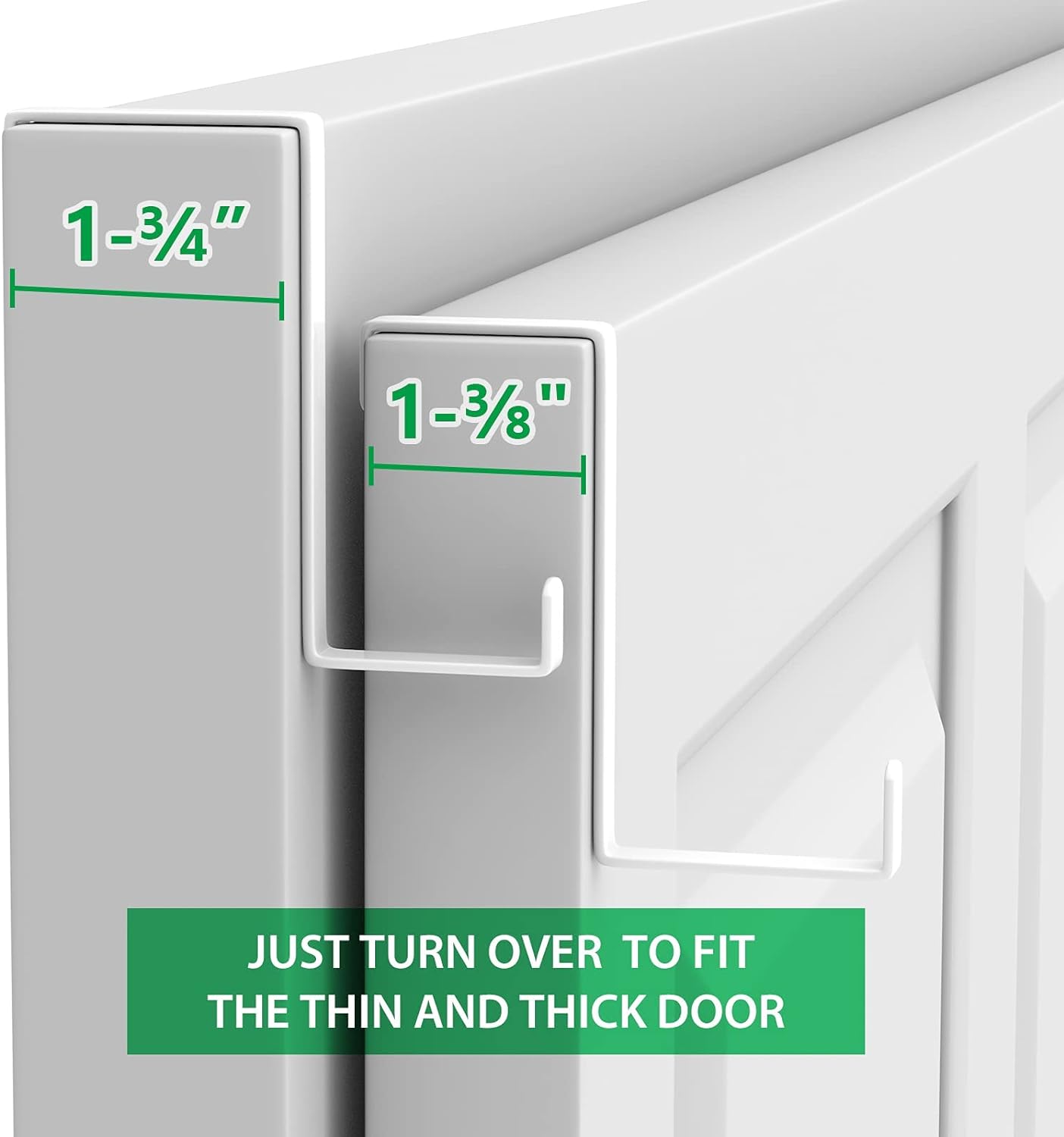 1-2mm Thickness Z-Shaped Over The Door Hook Door Hanger for Hanging Clothes and Shoes
