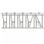 Livestock Farming Cow Headlock High Tensile Tubing 12 Ga 36" Panel High