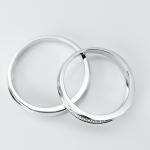 Simple Special Circular Groove Design 8.5g Jewellery Couple Rings