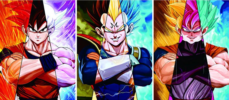 Anime Dragon Ball 3D Posters Custom Lenticular Prining